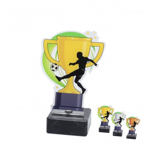 Football cup acrylic award