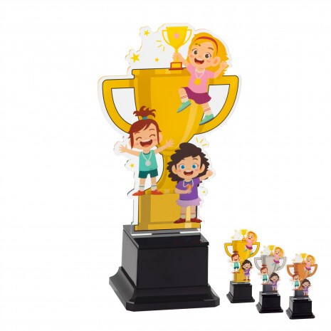 General girl kids acrylic trophy C