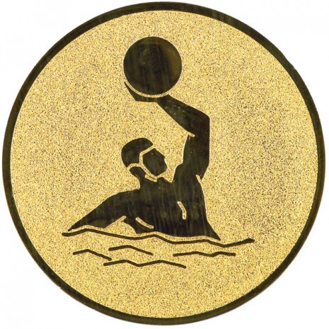 Water polo medal insert gold 25 mm