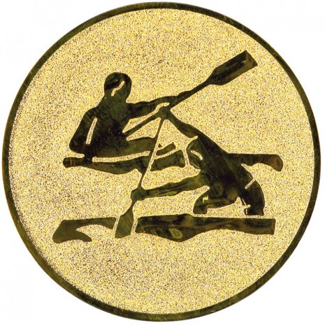 Kayak canoe medal insert gold 25 mm
