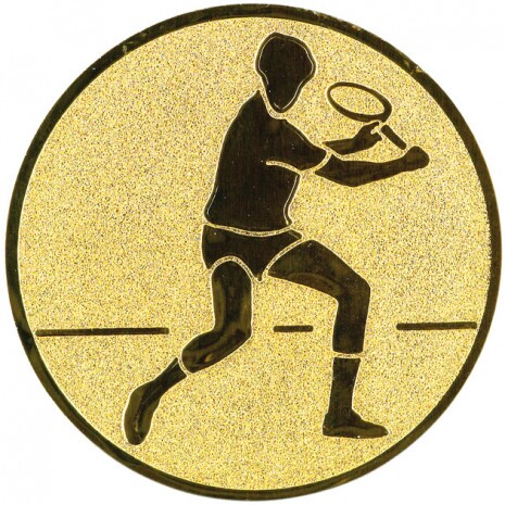 Tennis (men) medal insert gold 25 mm