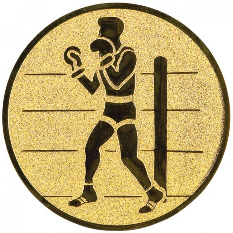 Boxing medal insert gold 50 mm