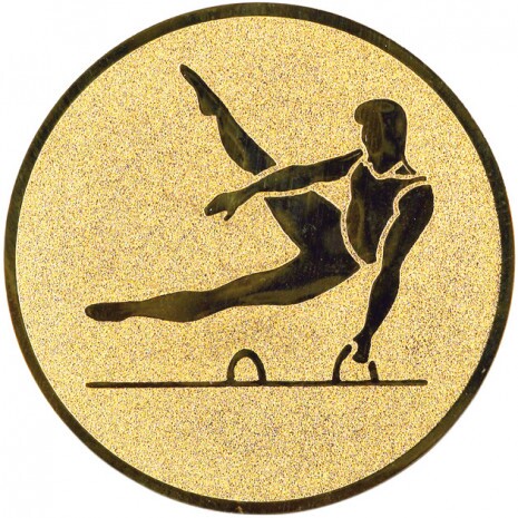 Gymnastics (men) medal insert gold 25 mm