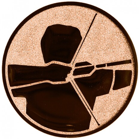 Archery medal insert bronze 50 mm