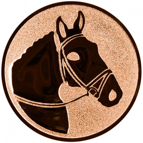 Rider (horse) medal insert bronze 25 mm