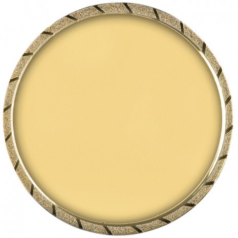 Neutral ornate medal insert gold 50 mm