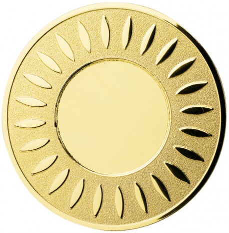 Dance medal insert gold 50 mm