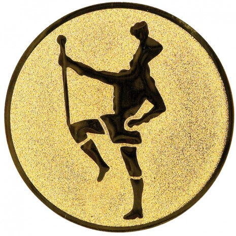 Majorette medal insert gold 25 mm