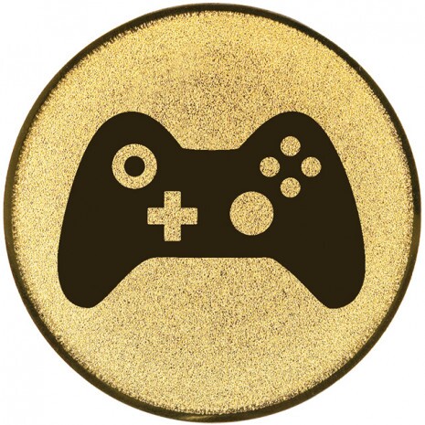 E-sports medal insert gold 25 mm