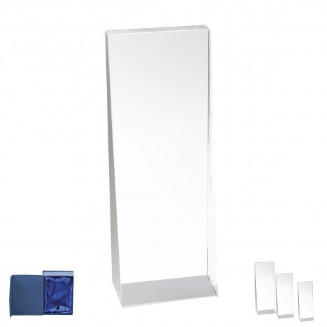 Kristály díj díszdobozzal Hande B