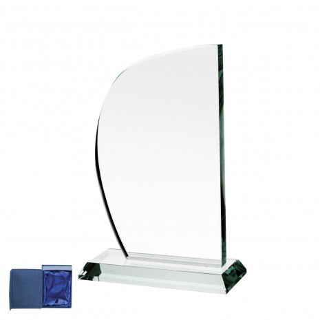 Glass trophy Halle in gift box