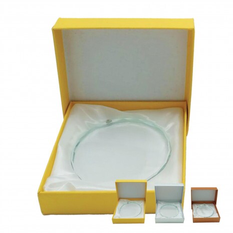 Kristály érem 46 bronz díszdobozban