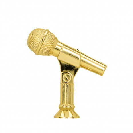 Microphone golden figure