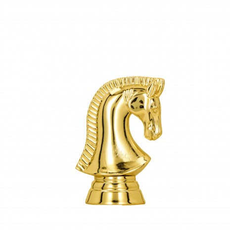 Chess (horsehead) golden figure