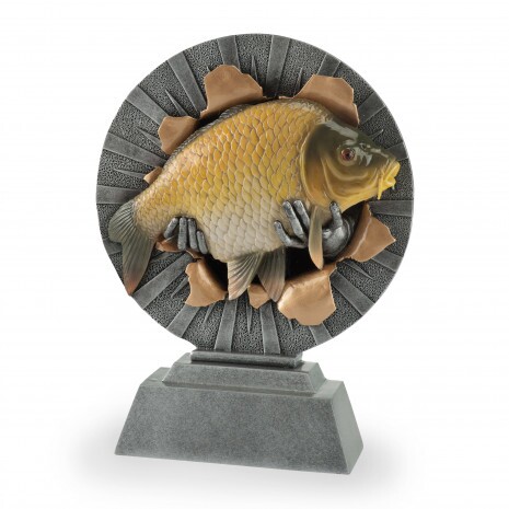 Hal (kézben tartott) műgyanta szobor A