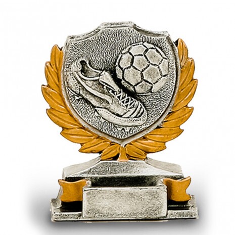 Soccer (shoes, ball) resin sculpture