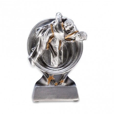 Cselgáncs téma műgyanta szobor