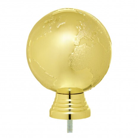 Gold globe figure