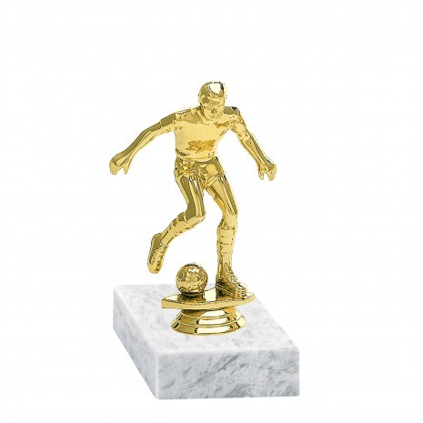 Football (men) golden figure with base