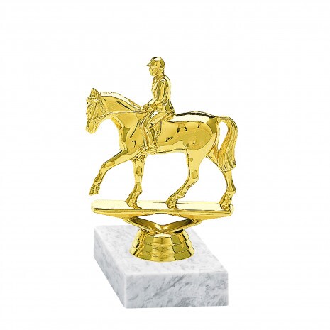 Horse riding (dressage) golden figure with base