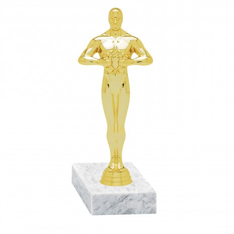 Ossi statue golden figure with base