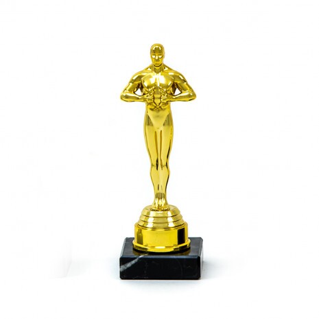 Ossi statue on black marble base