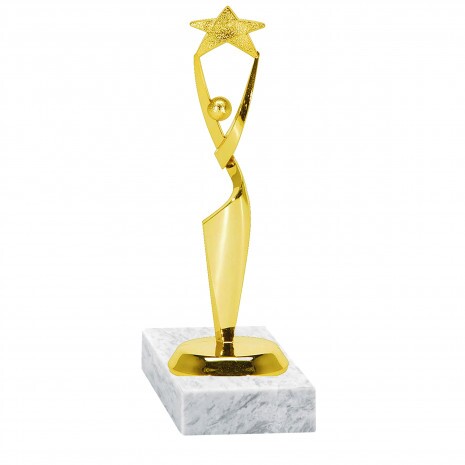 Star Award (Large) golden figure with base