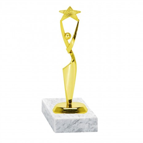 Star Award (Medium) golden figure with base