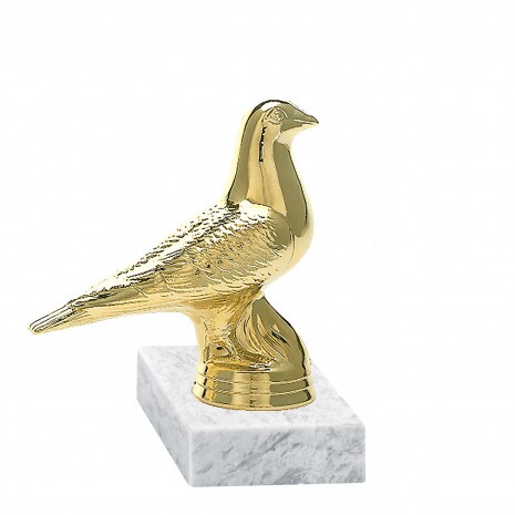 Dove golden figure with base