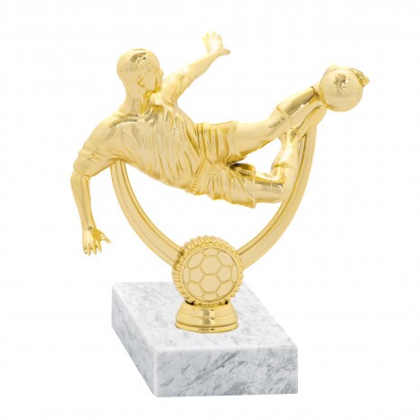 Football (player) golden figure with base