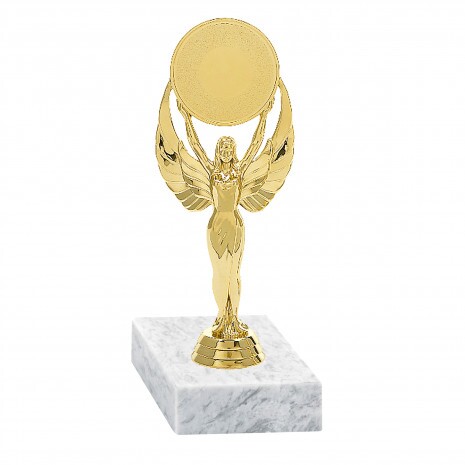 Victorious (Viktória depositor) golden figure with base