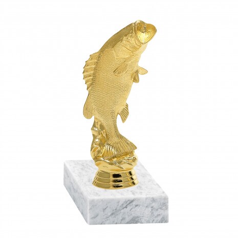 fish (large) golden figure with base