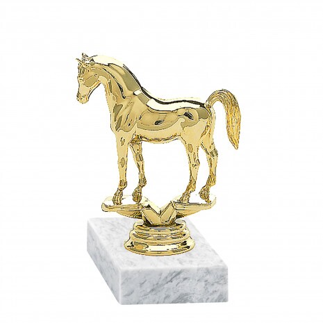 riding (horse) golden figure with base