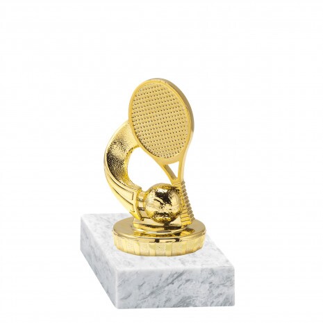 Tennis golden figure with base