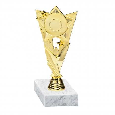 General golden figure with base