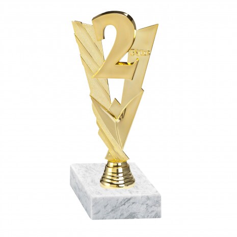 2nd Place golden figure with base