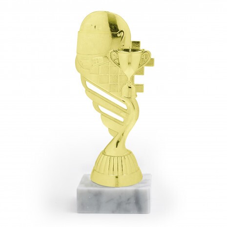 Car Theme golden figure with base