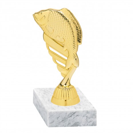 Fish golden figure with base