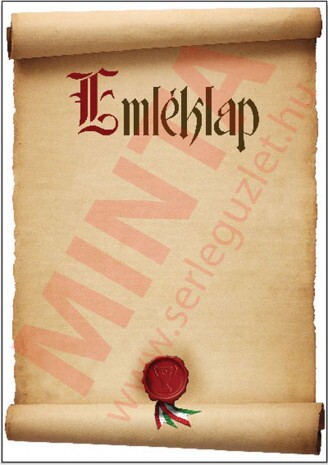 Parchment memory card A4