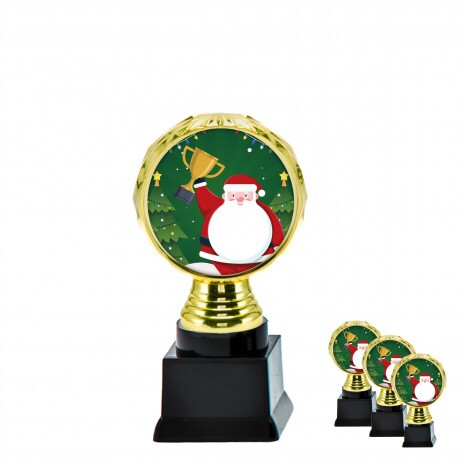 Santa Claus on. black block