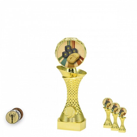 E-sport PC on a gold column stand