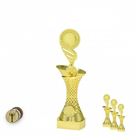 General on a gold column stand