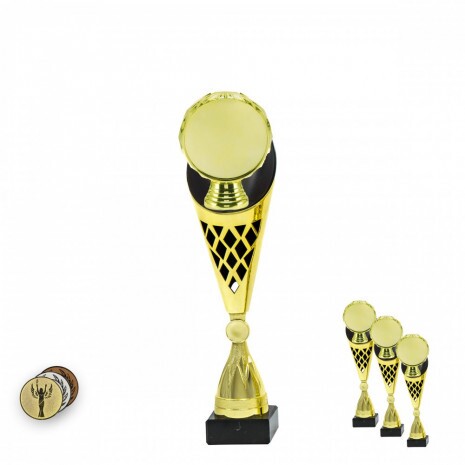 Disc Holder on a black/gold trophy