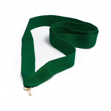 Green medal ribbon 22 mm wide