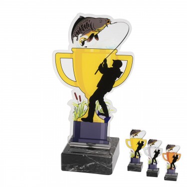 Fishing cup acrylic award