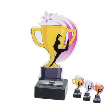 Contemporary dance cup acrylic award