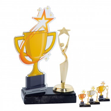 Star cup acrylic award with figure C