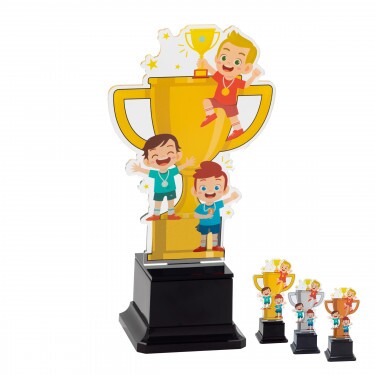 General boy kids acrylic trophy C