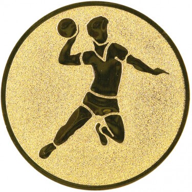 Handball (men) medal insert gold 50 mm