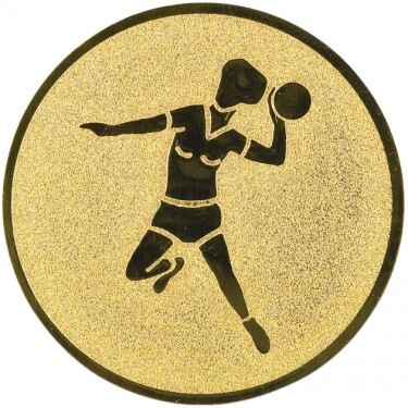 Handball (women) medal insert gold 25 mm